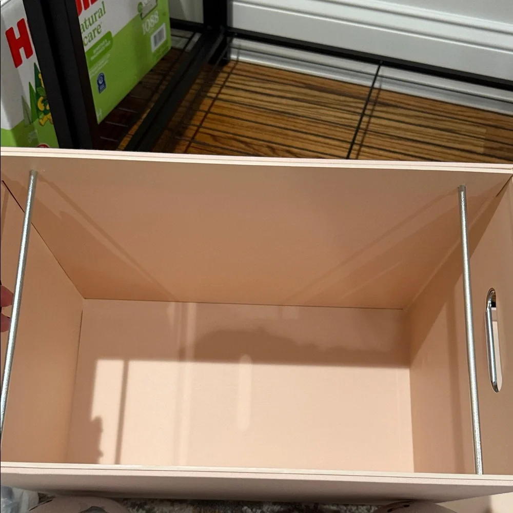 Threshold Pink Storage Filing Box with Lid